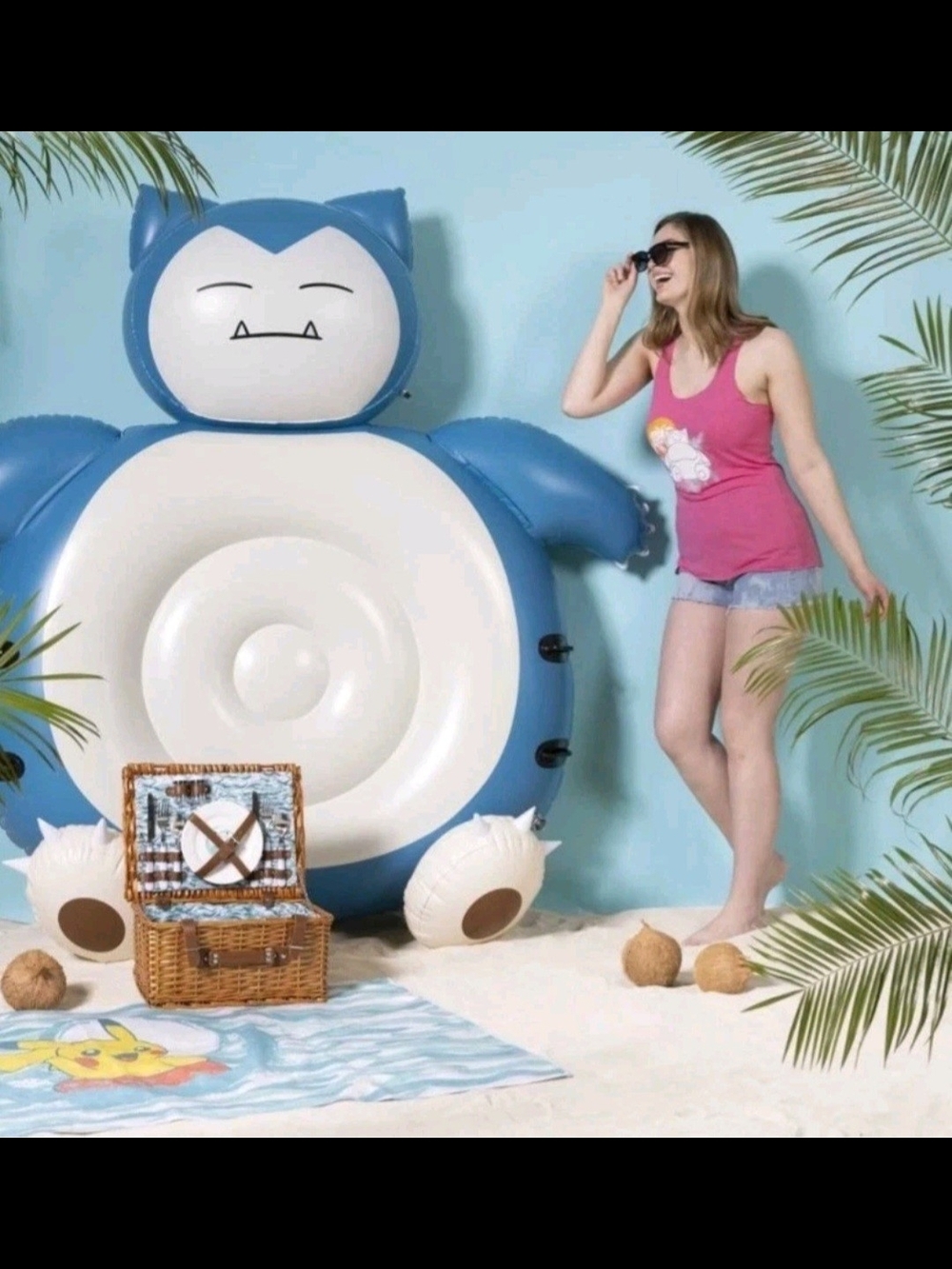 Pokémon Summer Days Pool Float: Snorlax (441 lb weight limit)